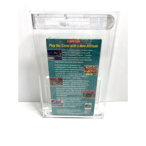 New Street Fighter II Capcom Tips & Tricks VHS IGS 7.5 Box 8.5 Seal Graded Tape - Picture 3 of 3